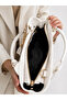 Women's White Mini Bag Detailed Hand and Shoulder Bag - 3