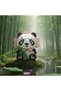 Lz-8803 Sitting Cute Flower Panda 350 Pieces Block Toy - 3