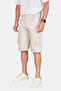 Men's Cream Lycra Gabardine Modern Fit Cargo Capri Shorts–Multi-Pocket Summer Relaxed Fit Shorts 2014 - 2
