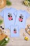 Family Matching Oversize T-Shirt for Mom, Dad, and Child, 100% Cotton, Printed, Comfortable Fit (3 Pieces Must Be Ordered Separately - Sold Individually)