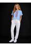 Women's Oversize T-Shirt Red Line Printed 100% Cotton T-Shirt Comfortable Fit - 2