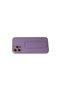 Apple iPhone 12 Pro Case Coco Leather Stand Cover - Lilac - 3