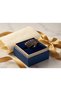 Bronze Vintage Women's Ring Authentic Copper Jewelry Navy Blue Zircon Worked Water Belt Model Adjustable - 3