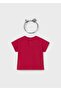 Baby Girl Tshirt with Headband Red - 3