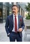 Men's a Quality Patterned Tie and Handkerchief Set - 2