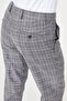 Plaid Slim Fit Classic Men's Trousers Black - 38374.26Y - 6