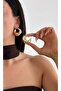 Gold Vintage Thick Hoop Earrings