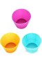 SKY-TOUCH Silicone Cupcake Liners 12Pcs, Baking Cups Non-Stick Cake Muffin Chocolate Cupcake Liner Baking Cup Mold, Multicolor - 3