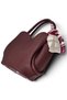 Burgundy, Tulip Model, with Scarf, with Puppy, Cross Strap, Women's Hand and Shoulder Bag - 5