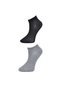 Glb-Stl41414 Black and Gray Women's Ankle Socks 9 Pairs - 2