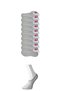 Glb-Stl41414 Gray Women's Invisible Socks 9 Pairs