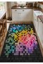 Sdt Fish Theme Patterned Modern Woven Base Decorative Carpet Mosso3395 - 2