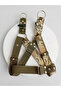 Dog Chest Harness Large Breed Adjustable 4 cm Width Column Cord Khaki & Camouflage - 2
