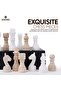 Marble Chess Set 12 Inch Handmade Travertine & White Board Game - Tabletop Gifts & Home Décor - 4