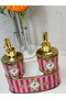 Palace Breeze Bird Motif Luxury Bathroom Set with Gold Pumps - 4