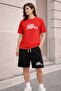 Unisex Oversize Los Angeles Printed Shorts Set Comfortable Fit Daily Combination - 2