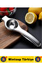 # Lemon Squeezer Durable Unbreakable Non-Bending Easy to Clean Kitchen Bar Cocktail Sauce Preparation Non-Tiring Hands Practical Stainless Steel Small Orange Tangerine Lime Squeezer - 3