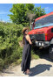 Black Reverse Stitch Strap Long Dress - 7