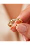 Knotera Inlaid Zircon Stone Curved Adjustable Ring - 3
