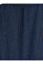 Trendlucky V-Neck Linen Blend A-Line Jean Dress with a Difference - 8