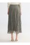 Trendlucky Polka Dot Pleated Skirt with Elastic Waist - 4