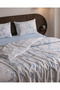 Julia King Size 100% Cotton Ranforce Printed Sheet and Duvet Cover Set - Blue - 4