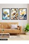 Watercolor Look Flowers 3 Piece Wooden Framed Painting Act - 3