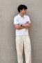 Men's Classic White Polo Neck T-Shirt - 2