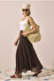 Layered Detailed Skirt Bitter Brown - 5