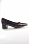 540 Women's Genuine Leather Thick Heeled Classic Shoes - 2