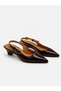 Elegant Women's Shoes Open Back Low Heel Shoes Modern Feminine Design - 7