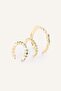Women's Gold Color 3-Piece Hoop Earring Set H7452Axns - 3