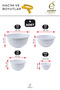 4-Piece Bowl Set Multi-Purpose Kitchen Bowl Plastic Colorful Mixing Storage Bowl Set - 3