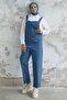 Renia Wide Leg Blue Salopet