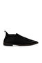 حذاء مسطح أسود من Nubuck للنساء