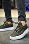 Zrc159 Premium Lace-Up Orthopedic Men's Sneaker Khaki - 4