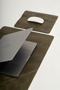 Premium Green Genuine Leather Desktop Set – Desk Mat (60X35) & Mouse Pad (25X25) - 2