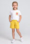Girl's Cotton T-Shirt Set with Shorts - 2