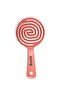 Three Dimensional Oval Hair Brush Pink