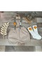 Safari Concept Lion Figure Salopet Shirt Bow Tie Socks Set - 2