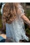 Printed Tulle Girl's Dress - 5