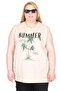 Mode XL Real Big Size Women's Athlete Printed Summer U26010 Beige - 2