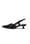 Anya Black Color Knitted Low Heel Shoes - 5