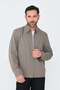 Mink Men's Seasonal Coat with Side Pockets and Zipper - 4