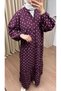 Women's Polka Dot Patterned Mngo Dress Code:Js26Modalpuanti̇ye (Unlined) - 3