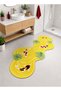 Sdt Yellow Fish Figure Theme Patterned Modern Woven Base Decorative Carpet Sdt1489 - 2