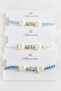 Fish Oyster Pearl Crystal Macrame String Bracelet Elk-Bjtieg