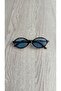 Emma Unisex Women Men Square Rectangle Leopard Blue Retro Uv400 Stylish Classic Bone Sunglasses - 5