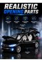 1:22 RC Tesla Model X Style Alloy Car with Spray Mist, LED Lights, Sound, Openable Doors & Rechargeable Battery | 2.4GHz Remote Control Diecast Toy Car for Kids - 3