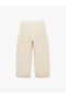 Cotton Epaulet Detailed Pocketed Oversize High Waist Parachute Pants - 4
